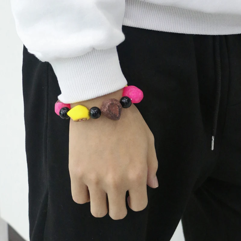 Buntes Cartoon -Harz -Perlen -Armband