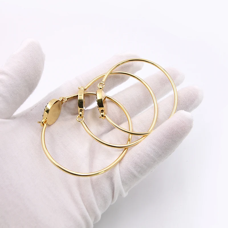 Black Enamel Circle Bracelet