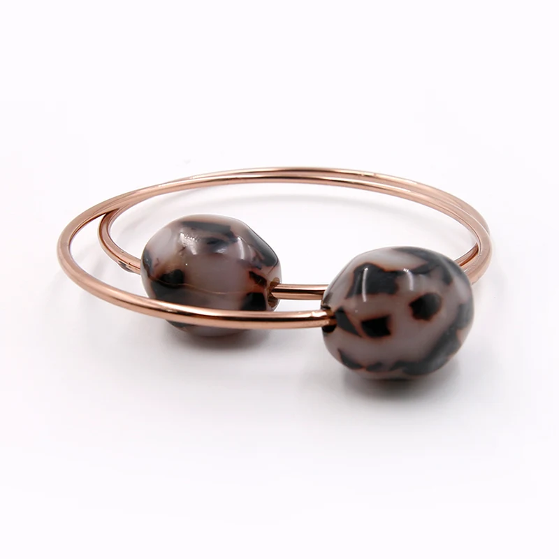 Rose Gold-toned Infinity Hoop Bracelet
