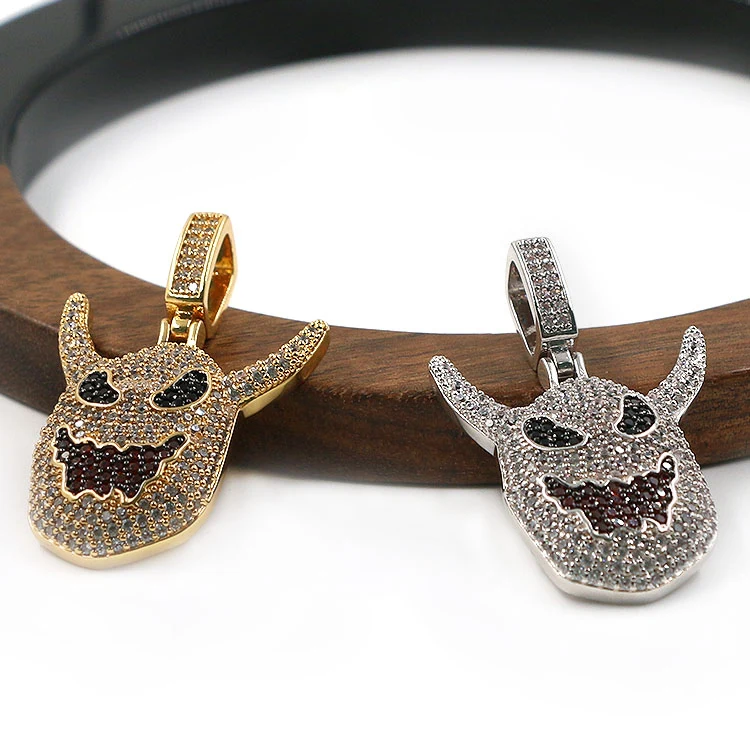 Monster Diamond Hip Hop Anhänger